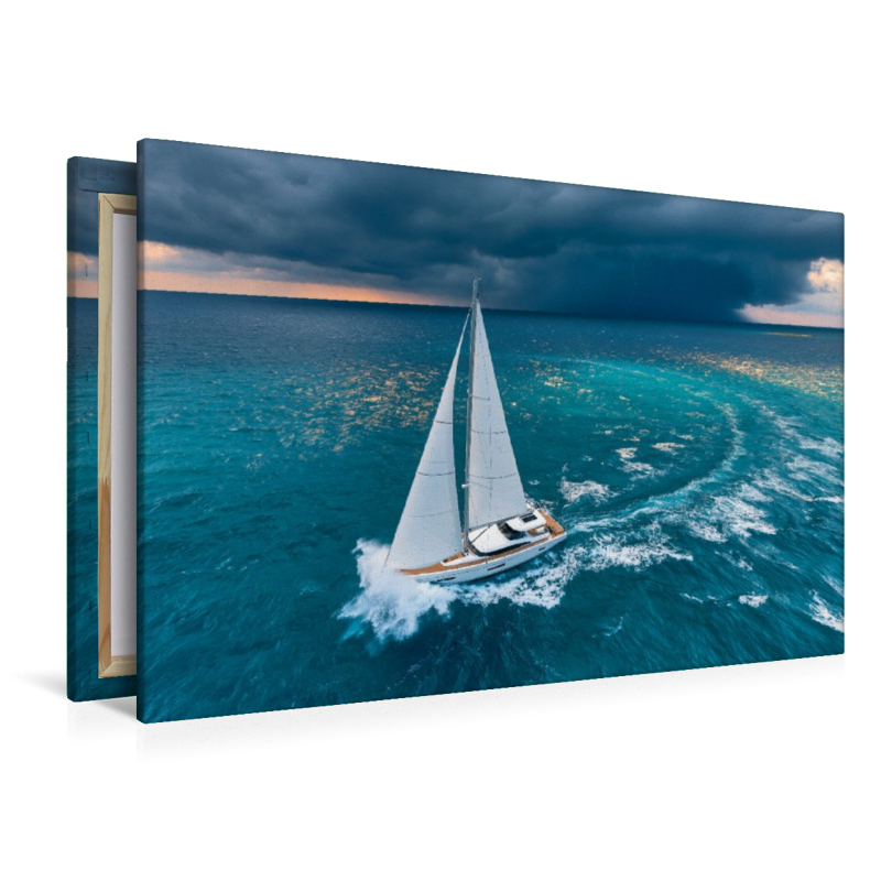 Luxusyacht auf Kurs ins Gewitter