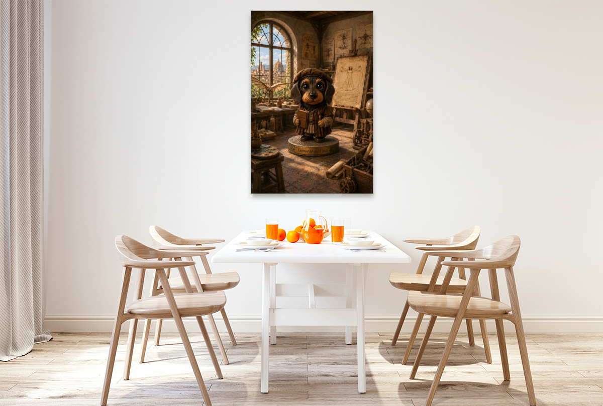 Dackel als Leonardo da Vinci