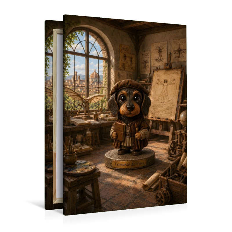Dackel als Leonardo da Vinci