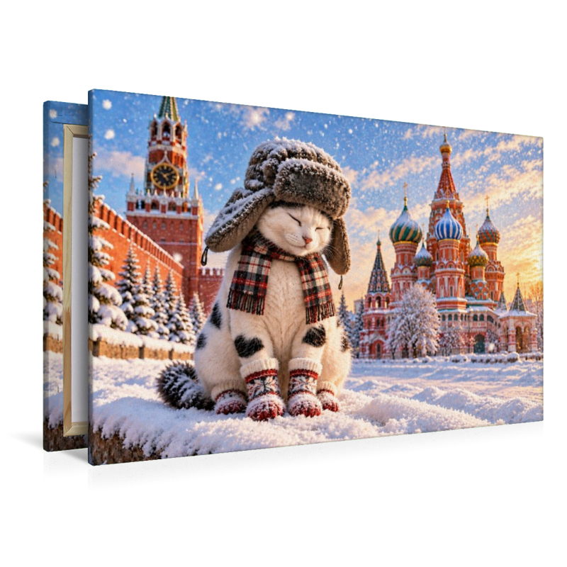 Eine Katze in Moskau
