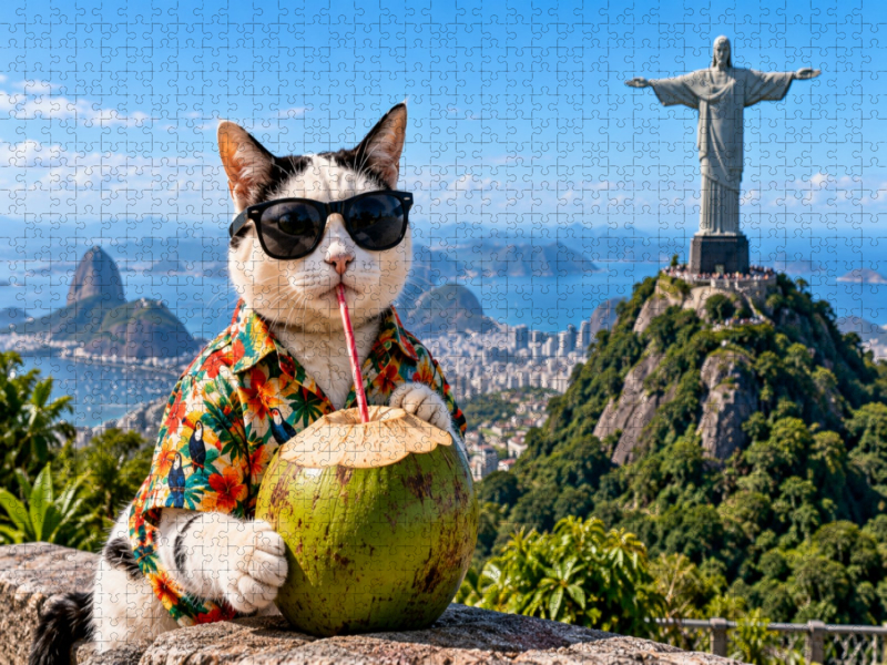 Eine Katze in Rio de Janeiro