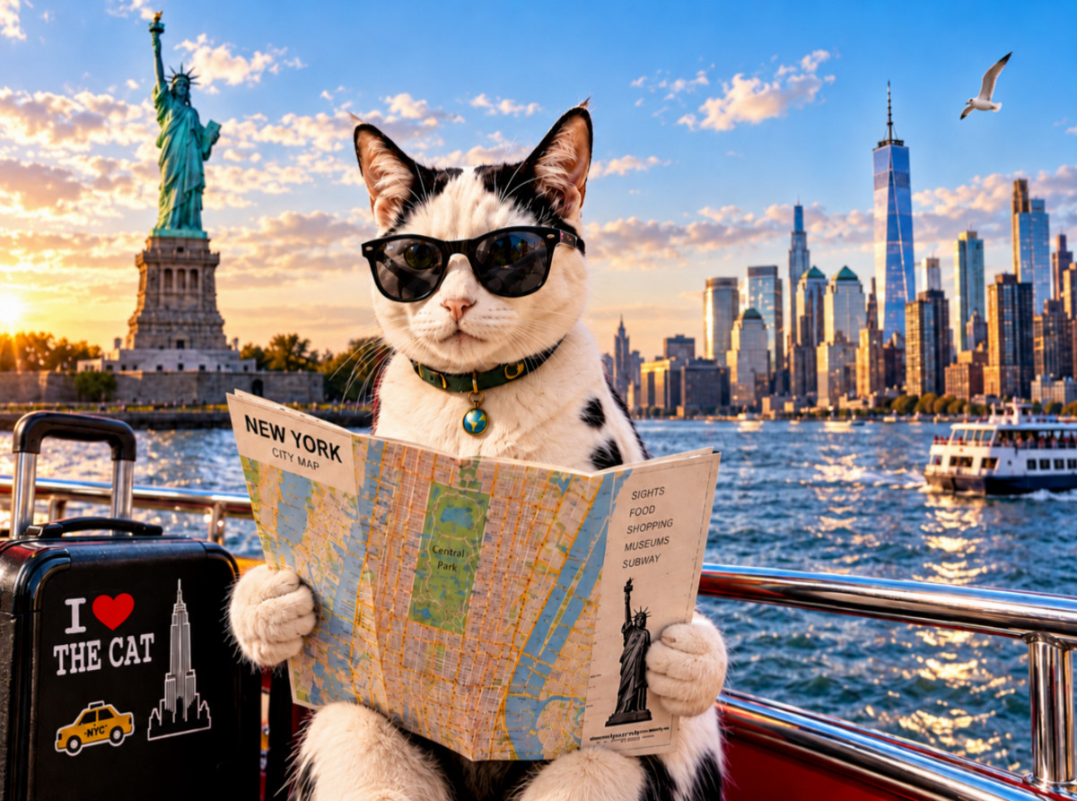 Eine Katze in New York