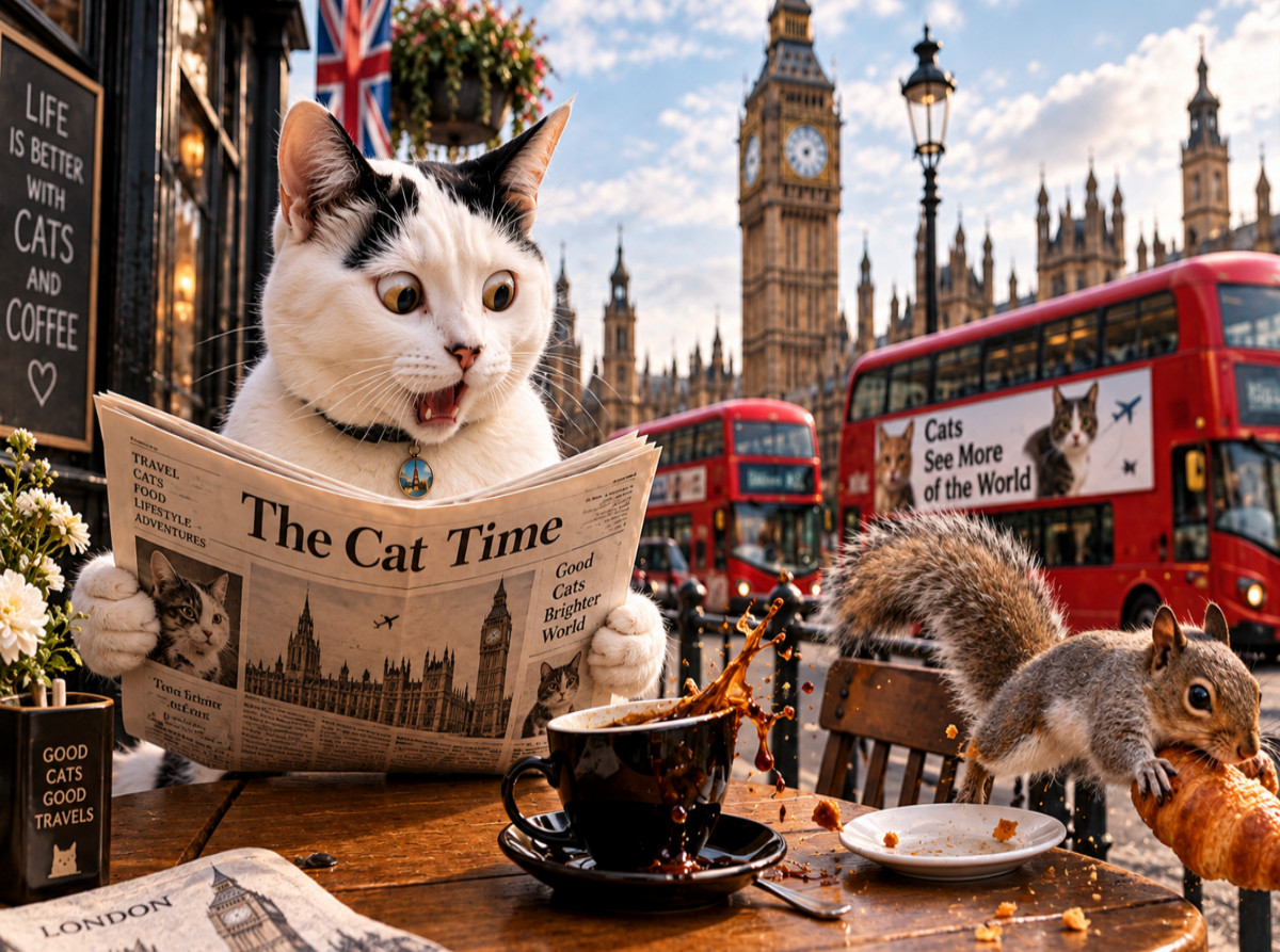 Eine Katze in London