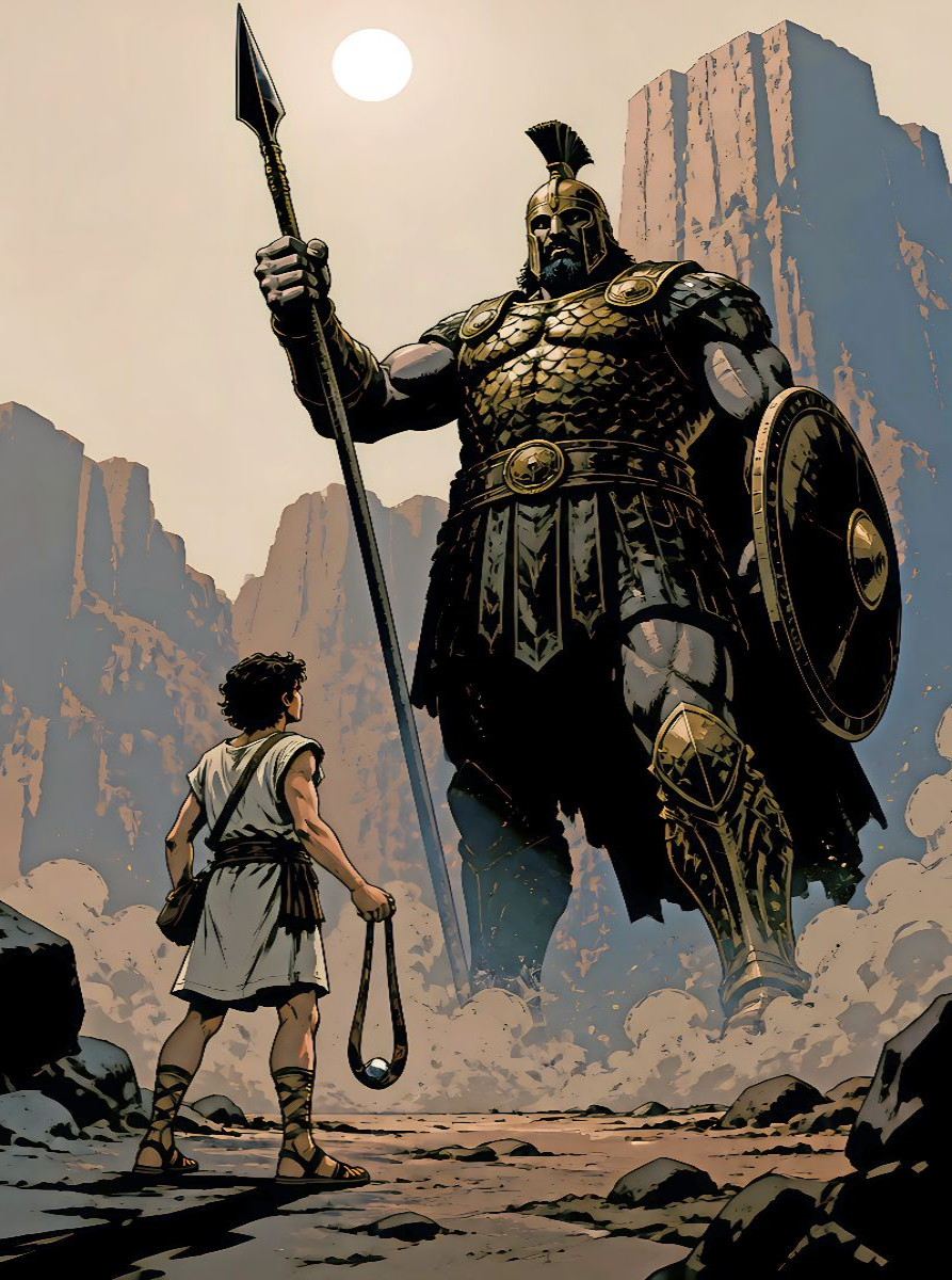 David und Goliath