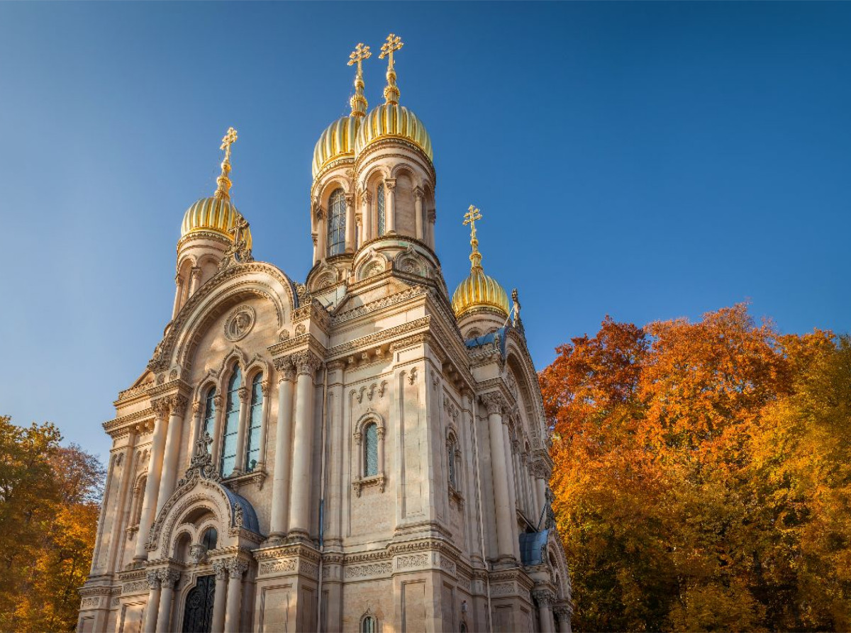 Russisch-Orthodoxe Kirche auf dem Neroberg in Wiesbaden, Hessen