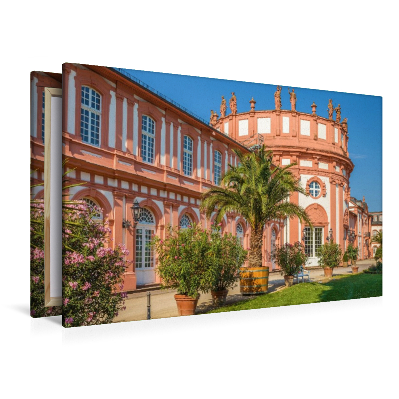 Gartenseite von Schloss Biebrich in Wiesbaden, Hessen