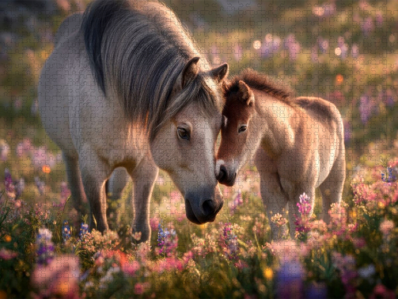 Shetlandponys - Zärtliche Verbundenheit