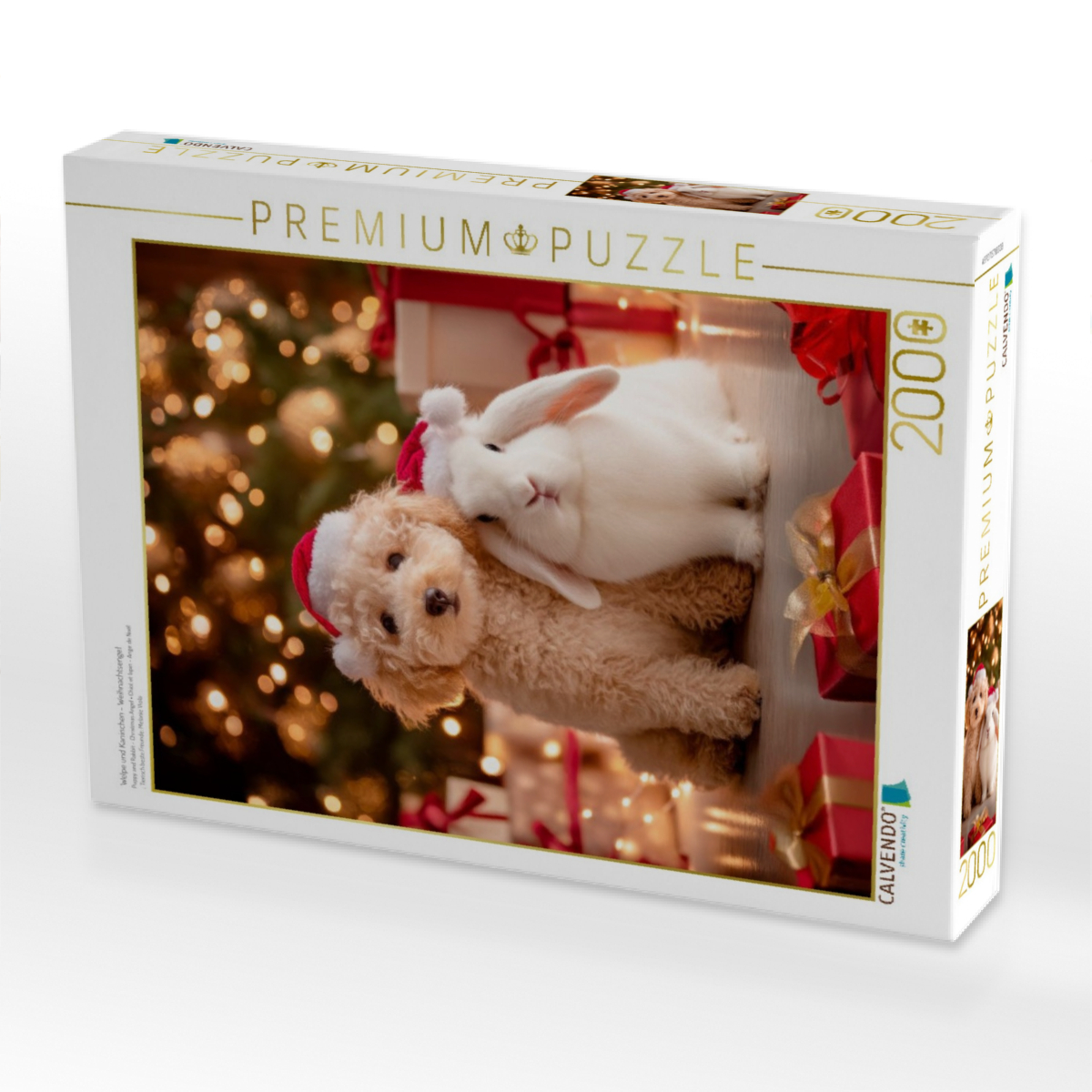 Welpe und Kaninchen - Weihnachtsengel