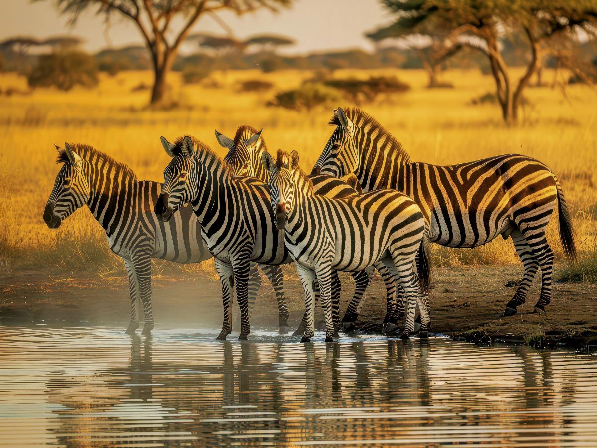 Zebras, Harmonie im Kontrast.