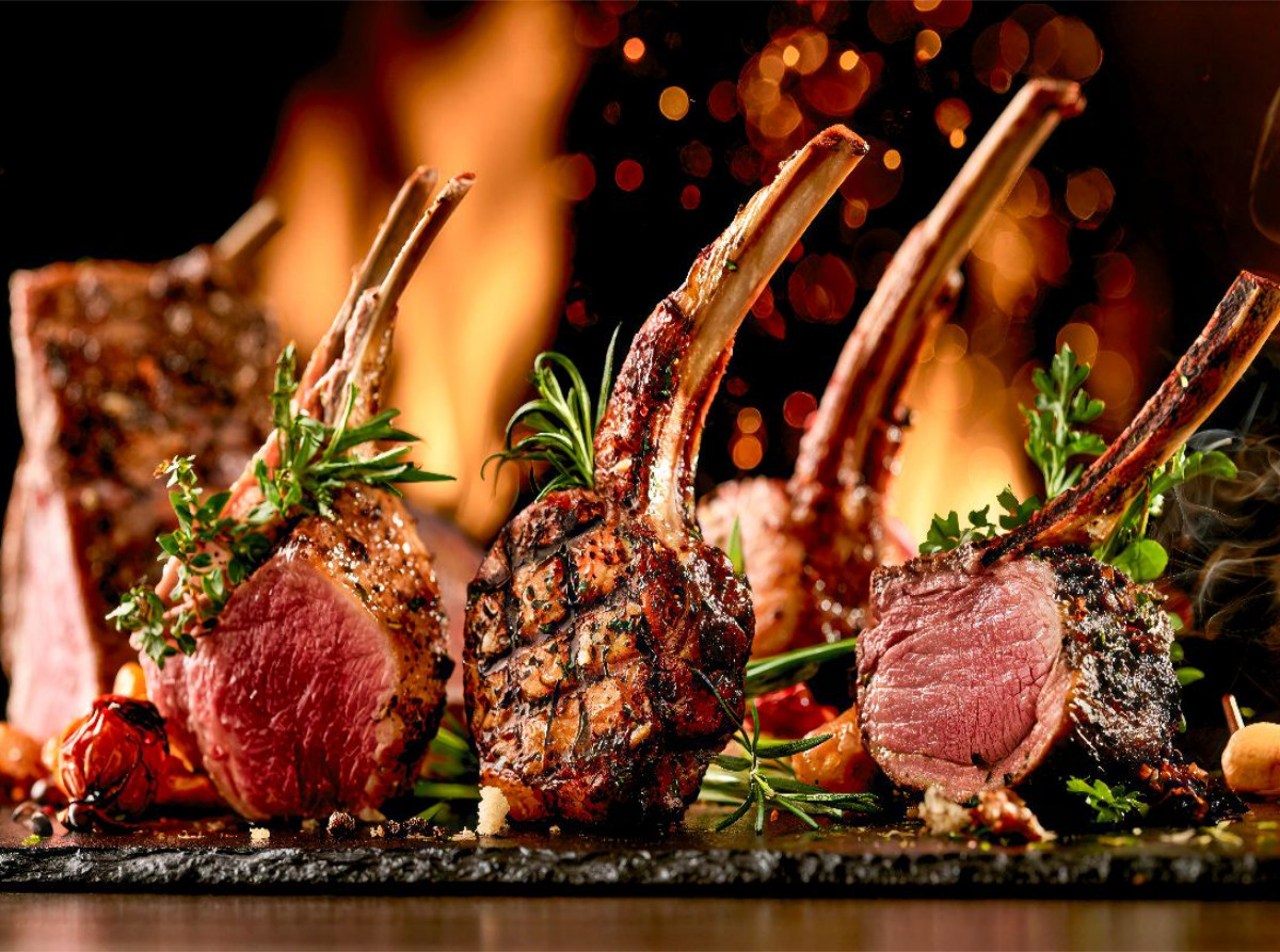 Gegrillte Lammkoteletts