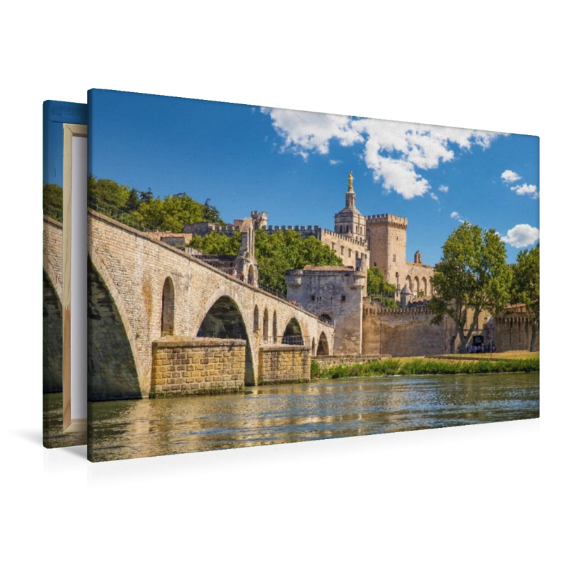 Brücke St. Benezet und Bischofspalast in Avignon, Provence