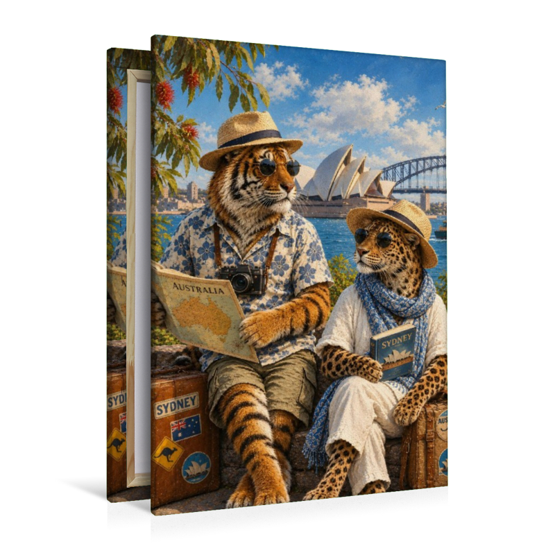 Tiger und Leopard unterwegs in Australien