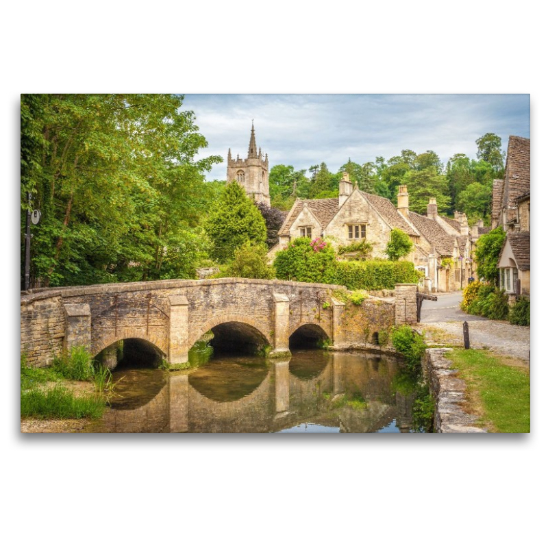 Das Dorf Castle Combe, Wiltshire, England