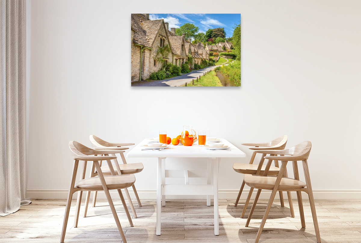 Arlington Row in Bibury, Cotswolds, Gloucestershire, England