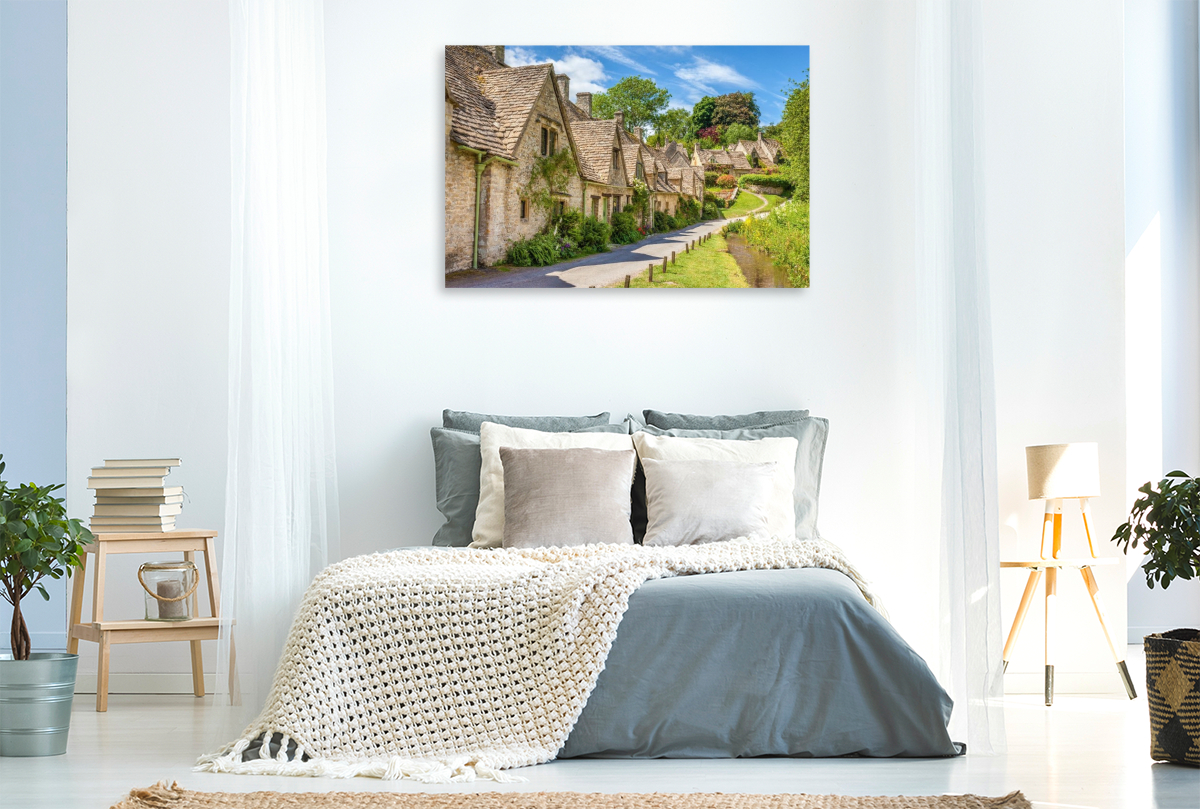 Arlington Row in Bibury, Cotswolds, Gloucestershire, England