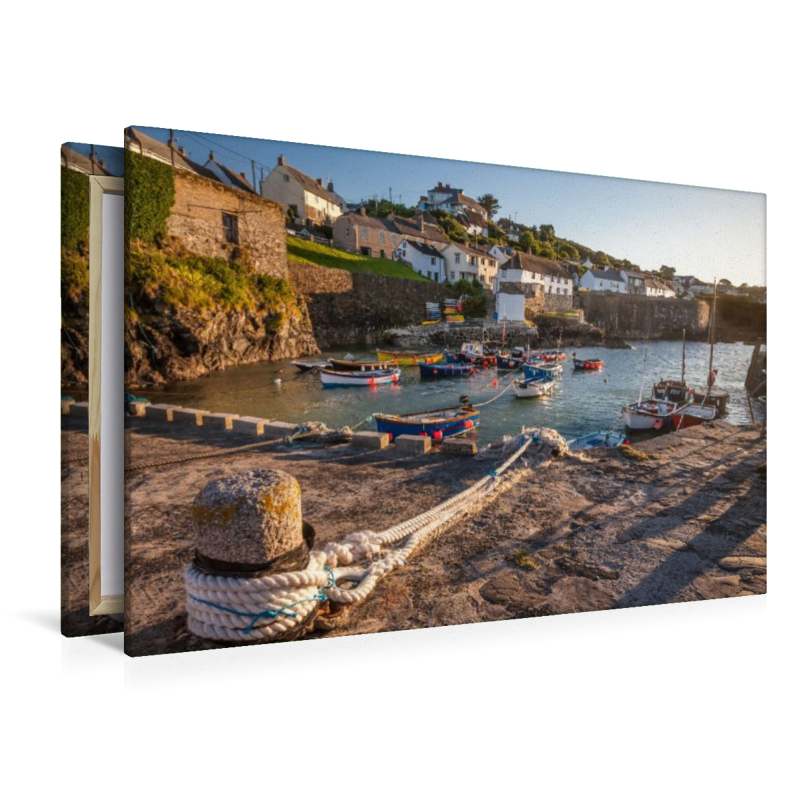 Der kleine Hafen von Coverack, Lizard Peninsula, Cornwall, England