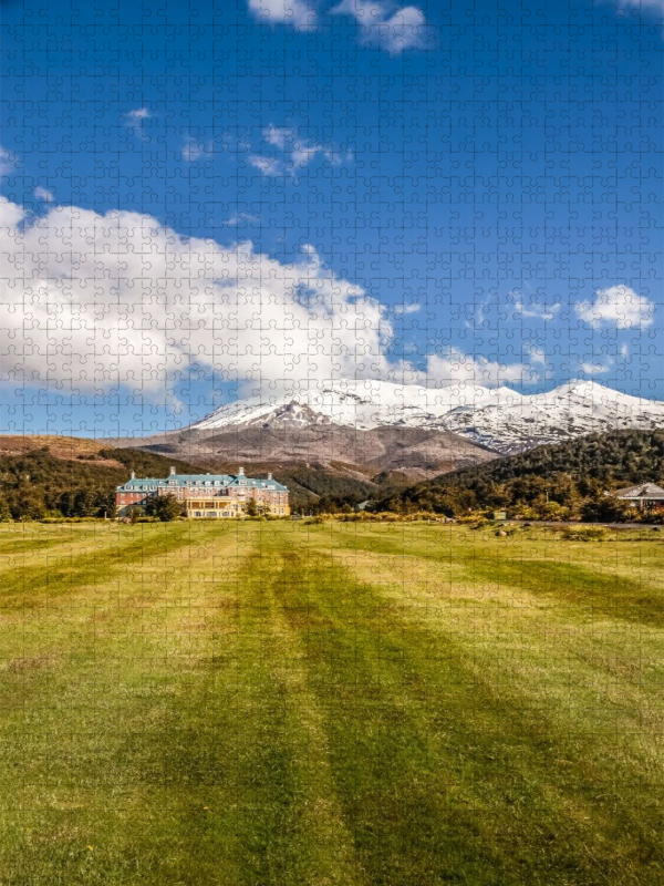 Hotel Chateau Tongariro im Tongariro Nationalpark, North Island, Neuseeland