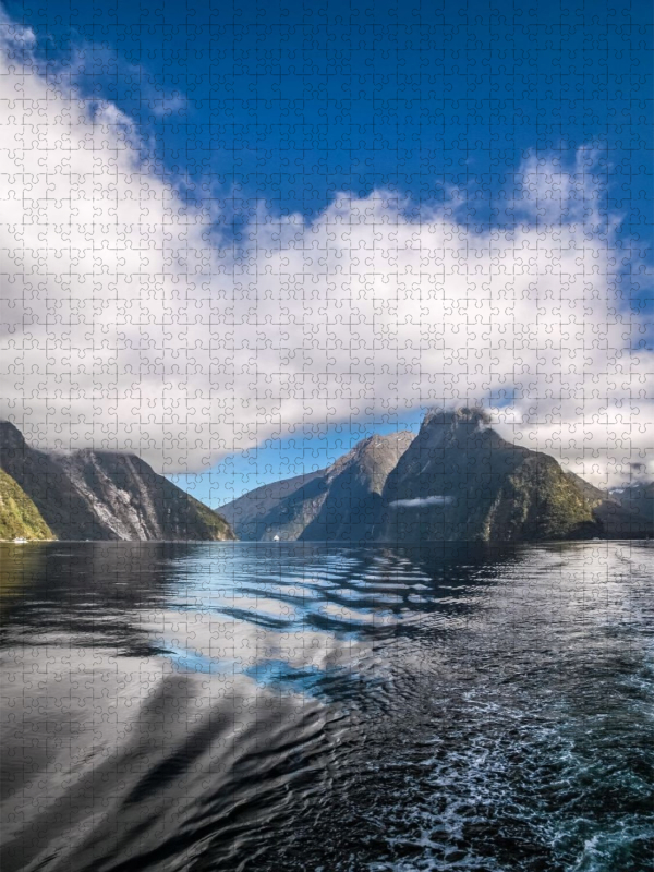 Mitre Peak im Milford Sound , Southland, Fiordland National Park, South Island, Neuseeland