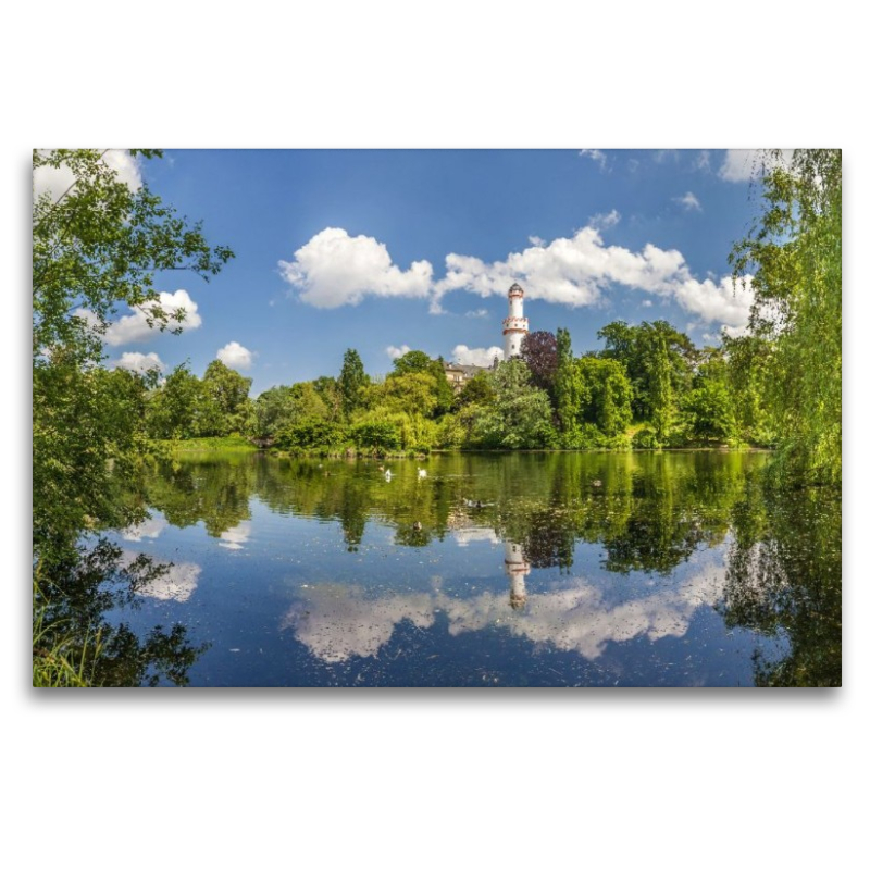 Weiher im Schloßpark von Bad Homburg vor der Höhe, Hessen