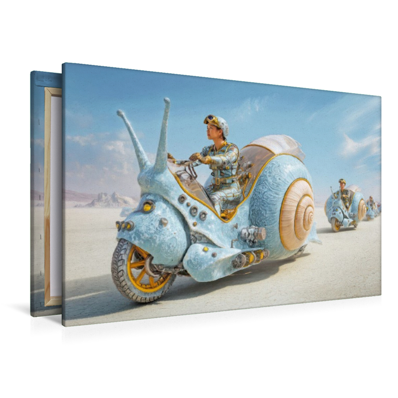 Rennen mit Schneckenwagen