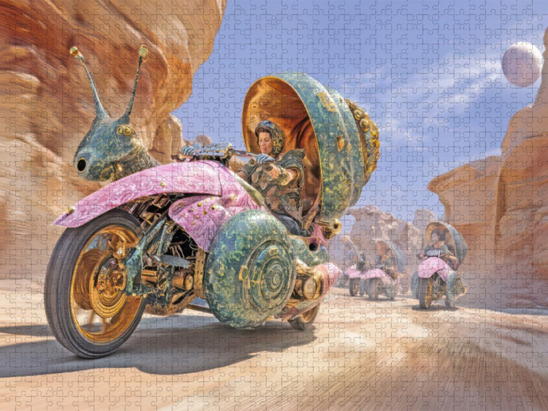 Rennen mit Schneckenwagen