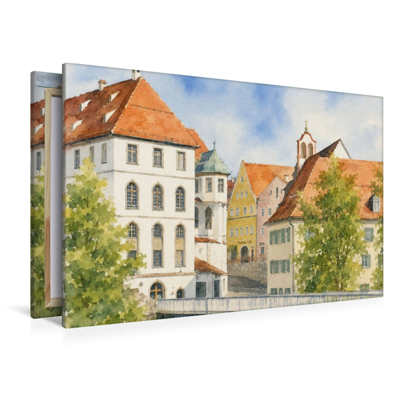 Innenstadt von Füssen im Bereich der Lechhalde