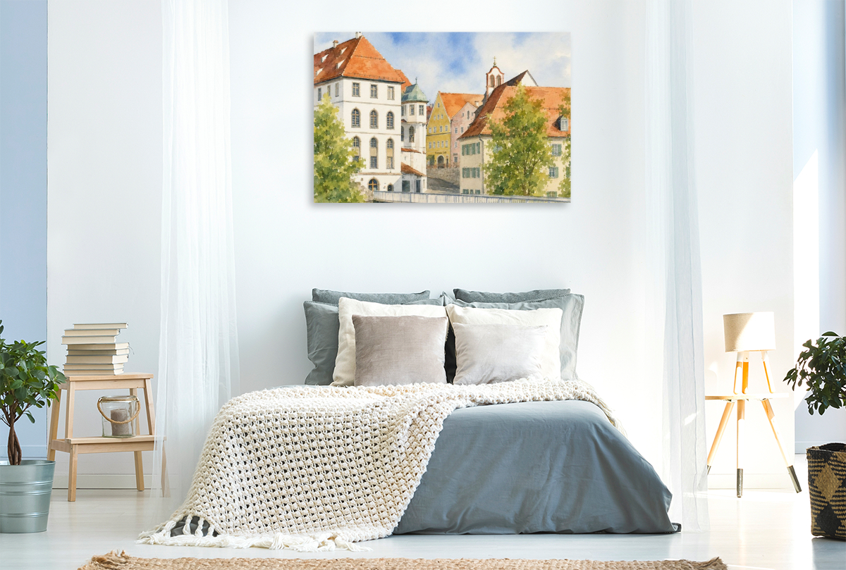 Innenstadt von Füssen im Bereich der Lechhalde