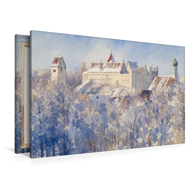 Hohes Schloß von Füssen im Aquarellstil