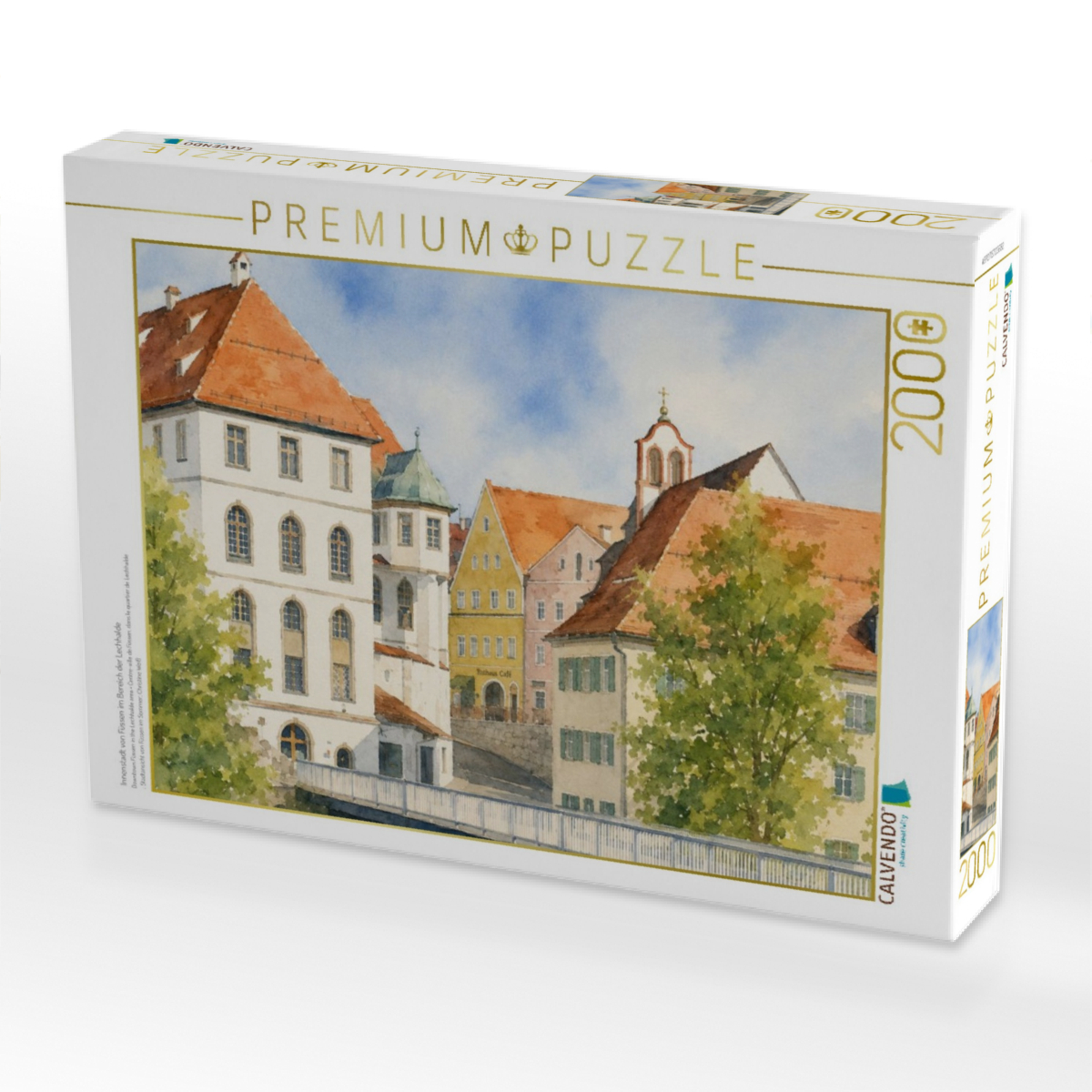 Innenstadt von Füssen im Bereich der Lechhalde