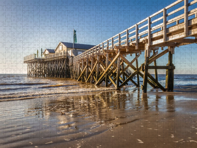 Stelzenhaus am Strand in St. Peter-Ording, Schleswig-Holstein