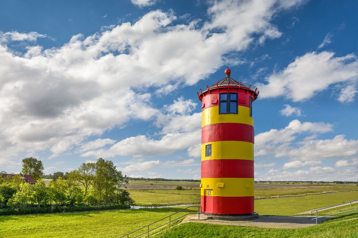 Pilsumer Leuchtturm, Krummhörn, Ostfriesland, Niedersachsen