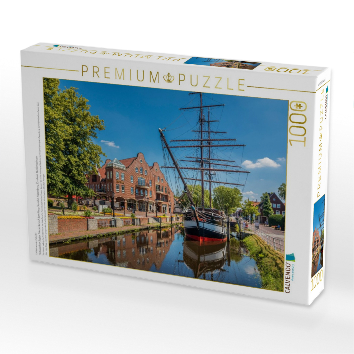 Historischer Segler Friederike auf dem Hauptkanal in Papenburg, Emsland, Niedersachsen
