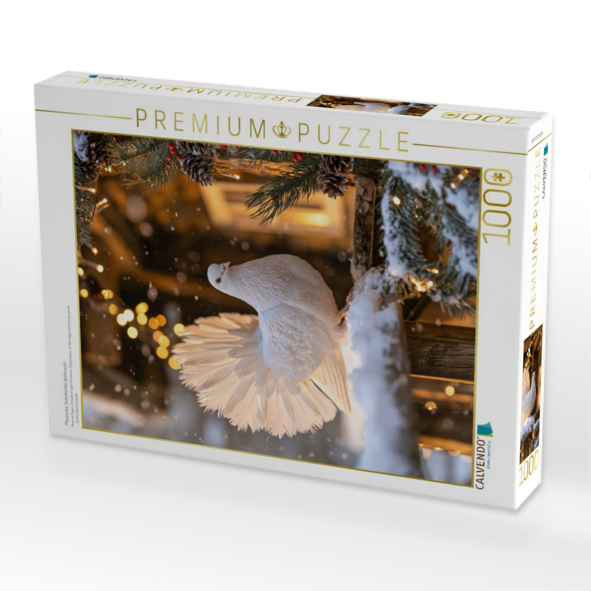 Pfautaube, federleichte Weihnacht