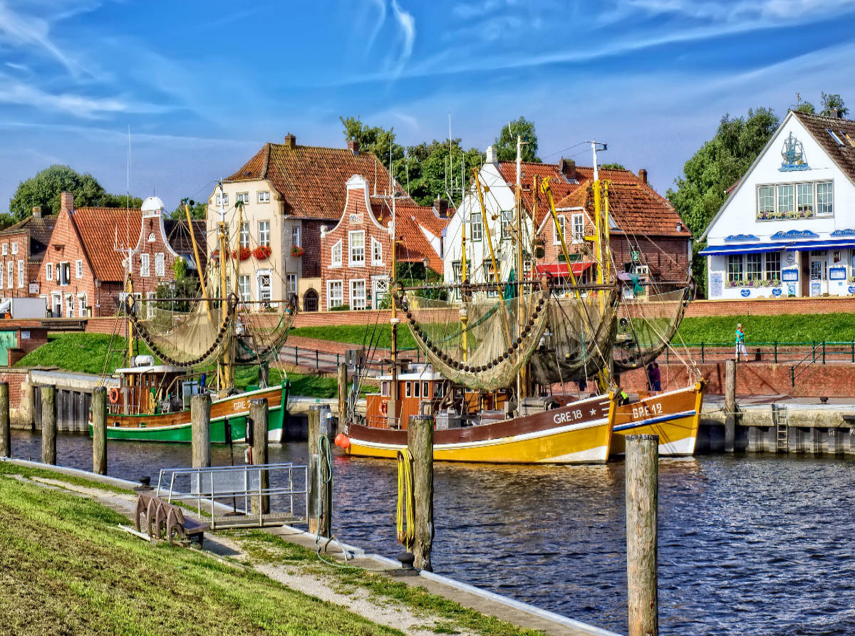 Hafen-Panorama, wie aus dem Bilderbuch
