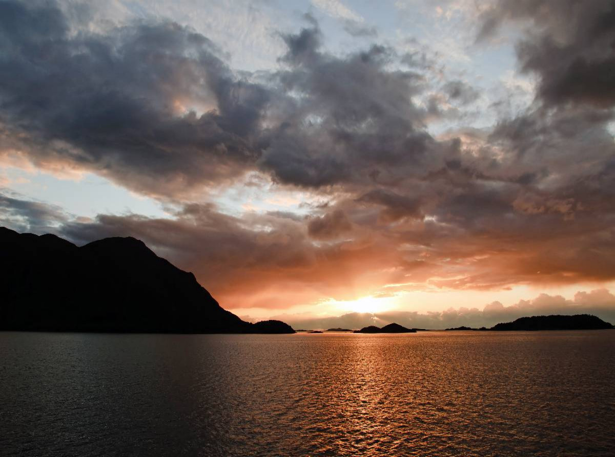 Sonnuntergang in Norwegen