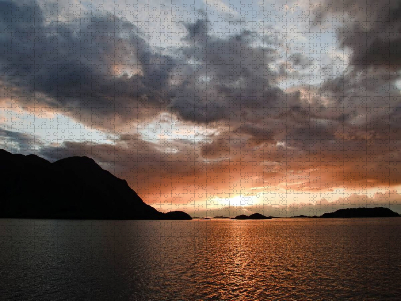 Sonnuntergang in Norwegen