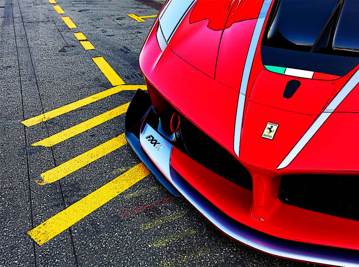Ferrari Fxx auf der Rennstrecke