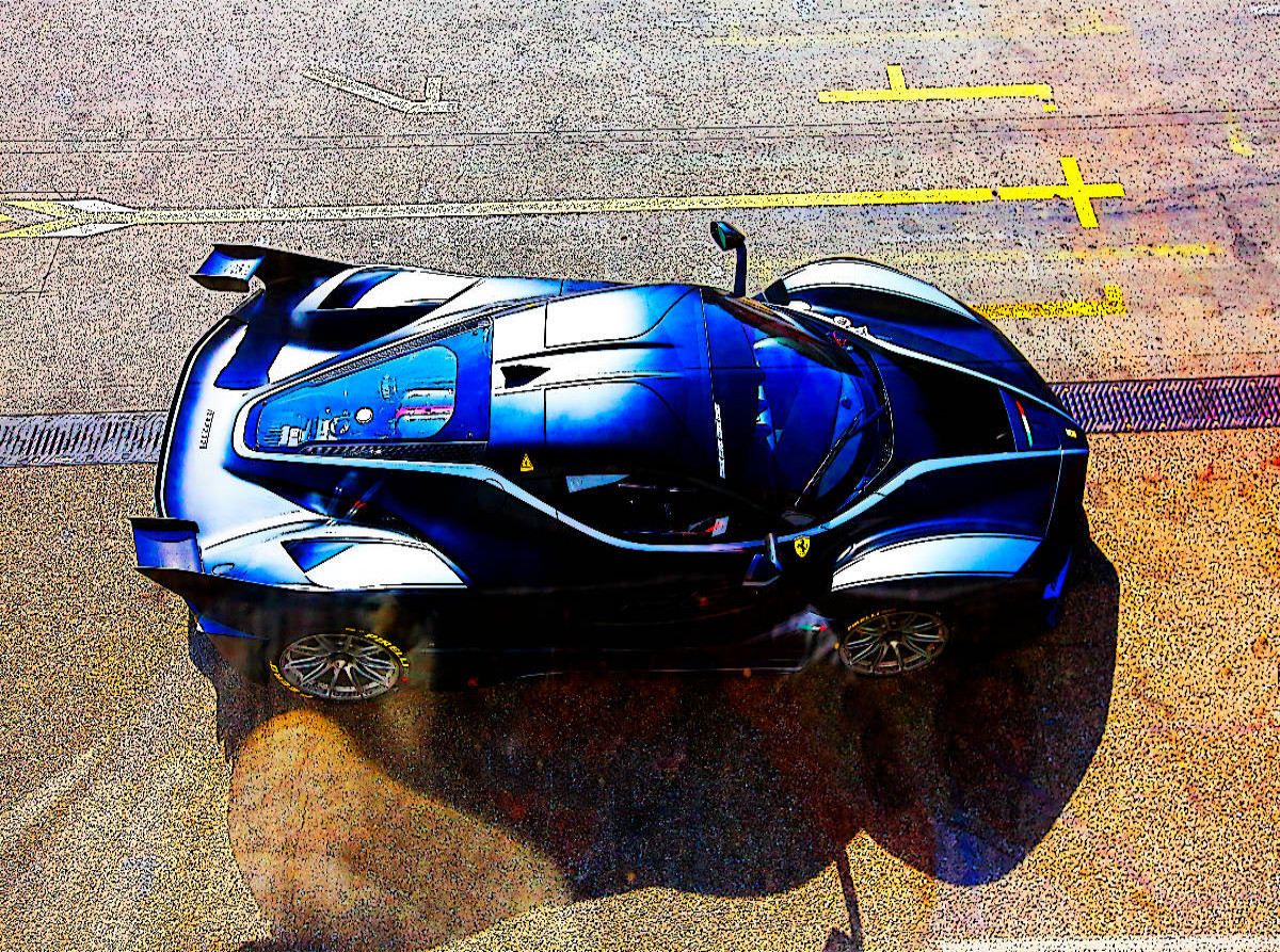 Ferrari Fxx auf der Rennstrecke