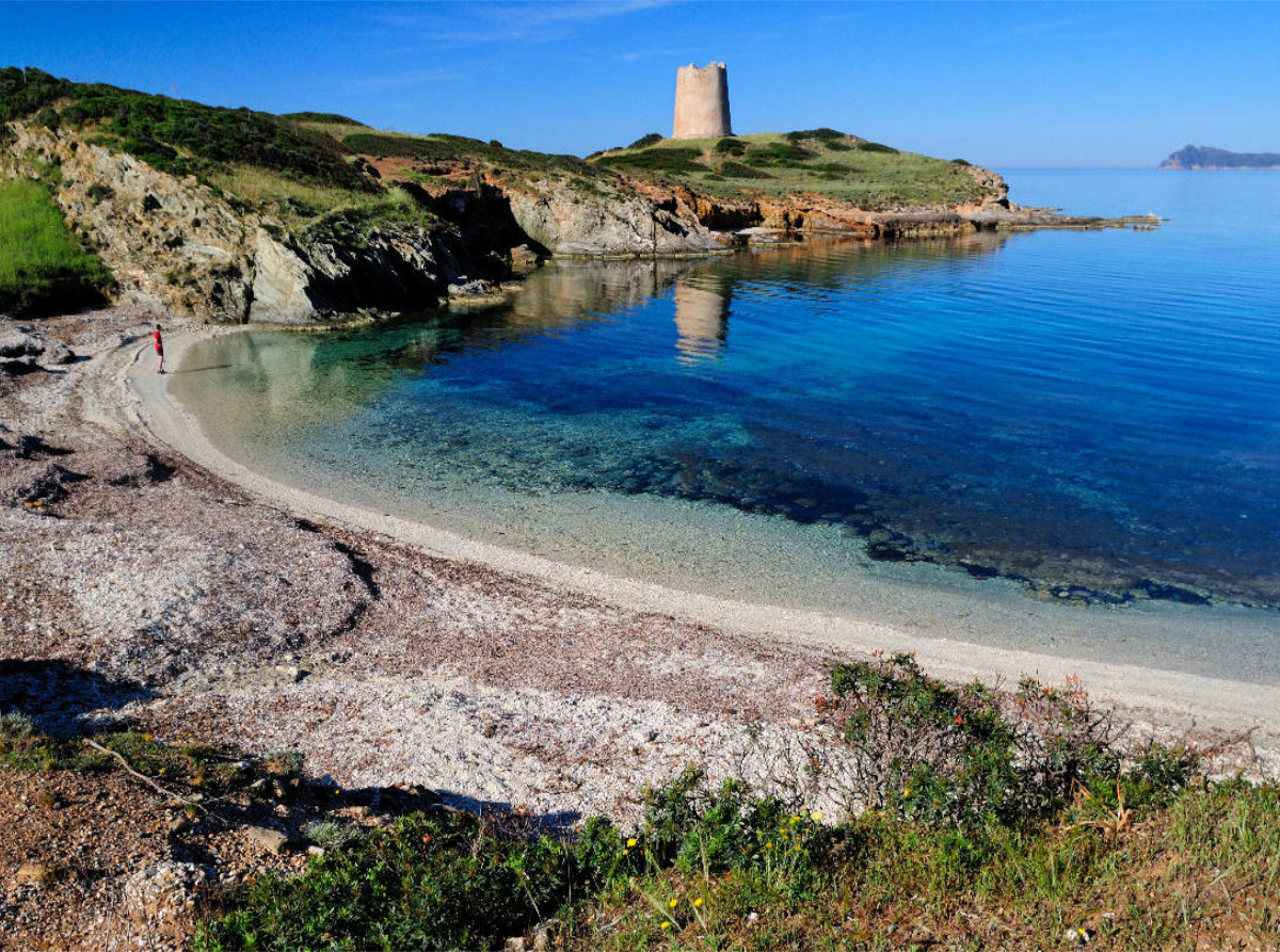 einsame Bucht mit Torre