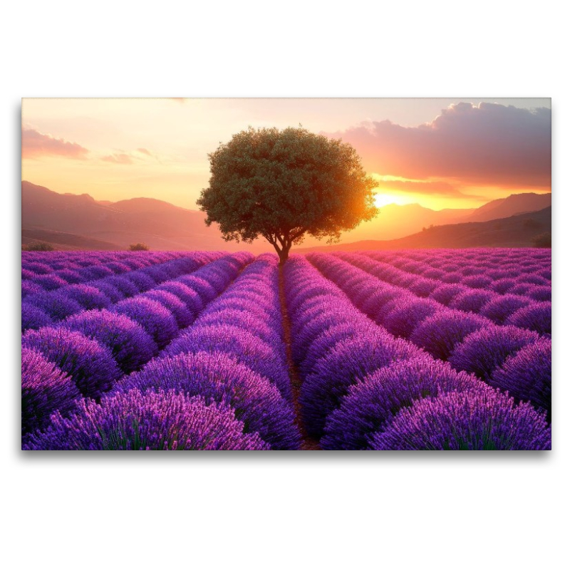 Lavendelträume im Sonnenuntergang