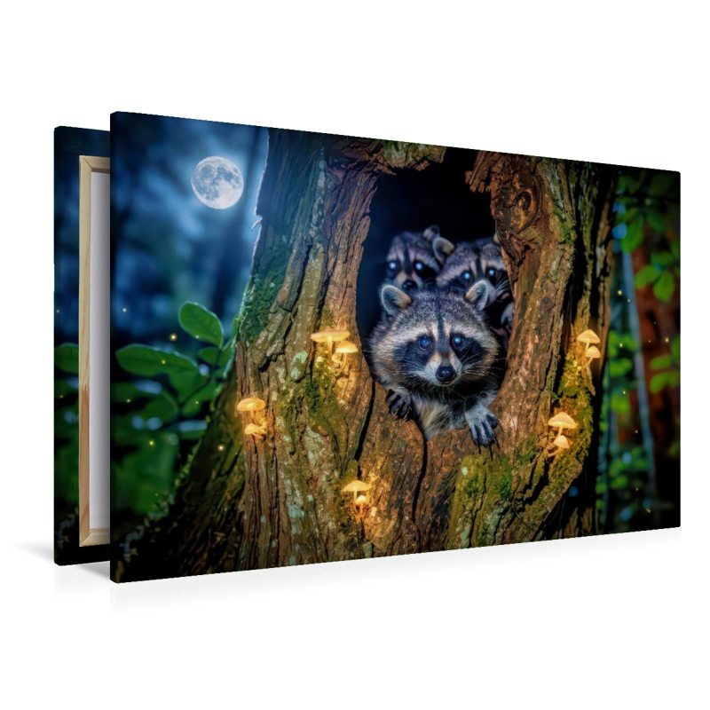 Waldmasken im Licht, ein Motiv voller Charme und Wildnis.