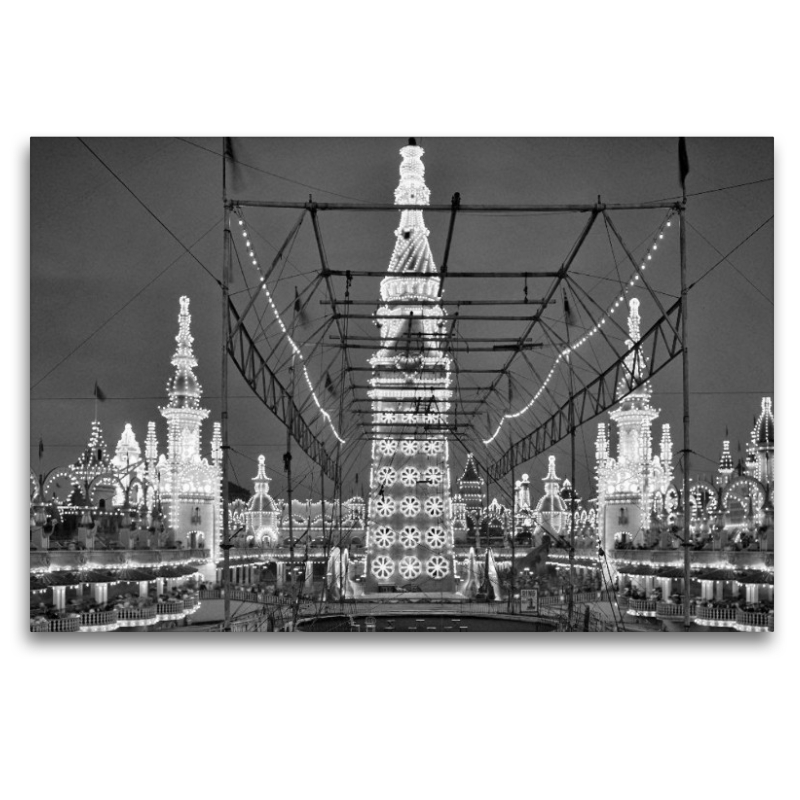 Historic New York: Night in Luna Park, Coney Island ca. 1905