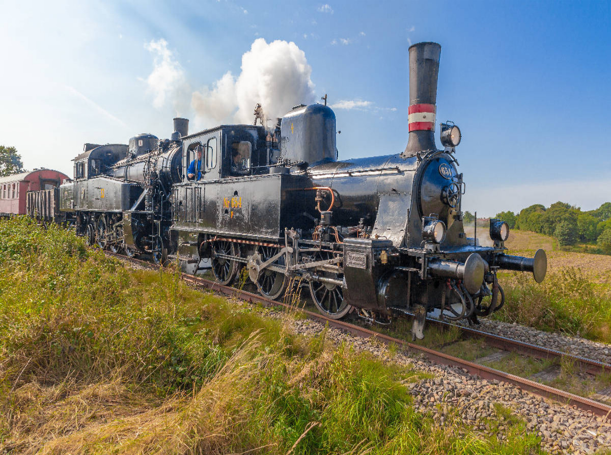 Die  Dampfloks S1916 und F654 der Angelner Dampfeisenbahn