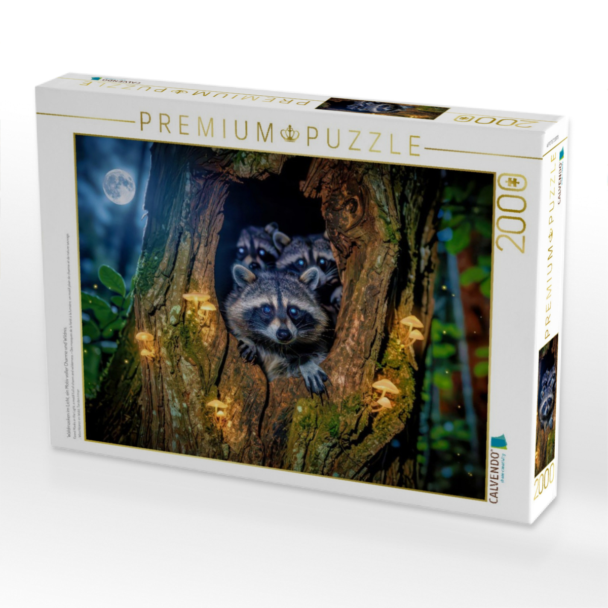 Waldmasken im Licht, ein Motiv voller Charme und Wildnis.