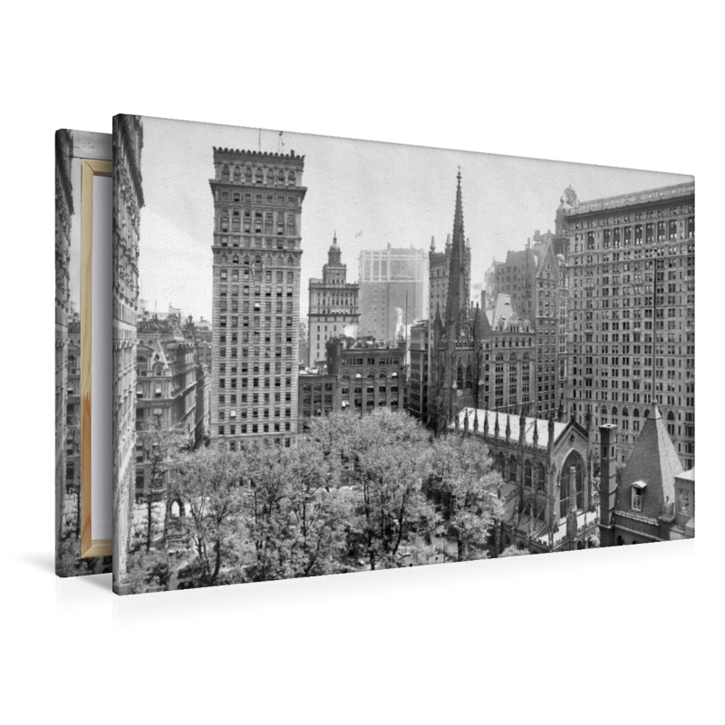 Historic New York: Trinity churchyard and skyscrapers, ca. 1908