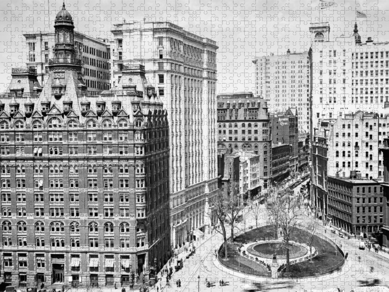 Historic New York: Bowling Green and Broadway, Manhattan, 1900