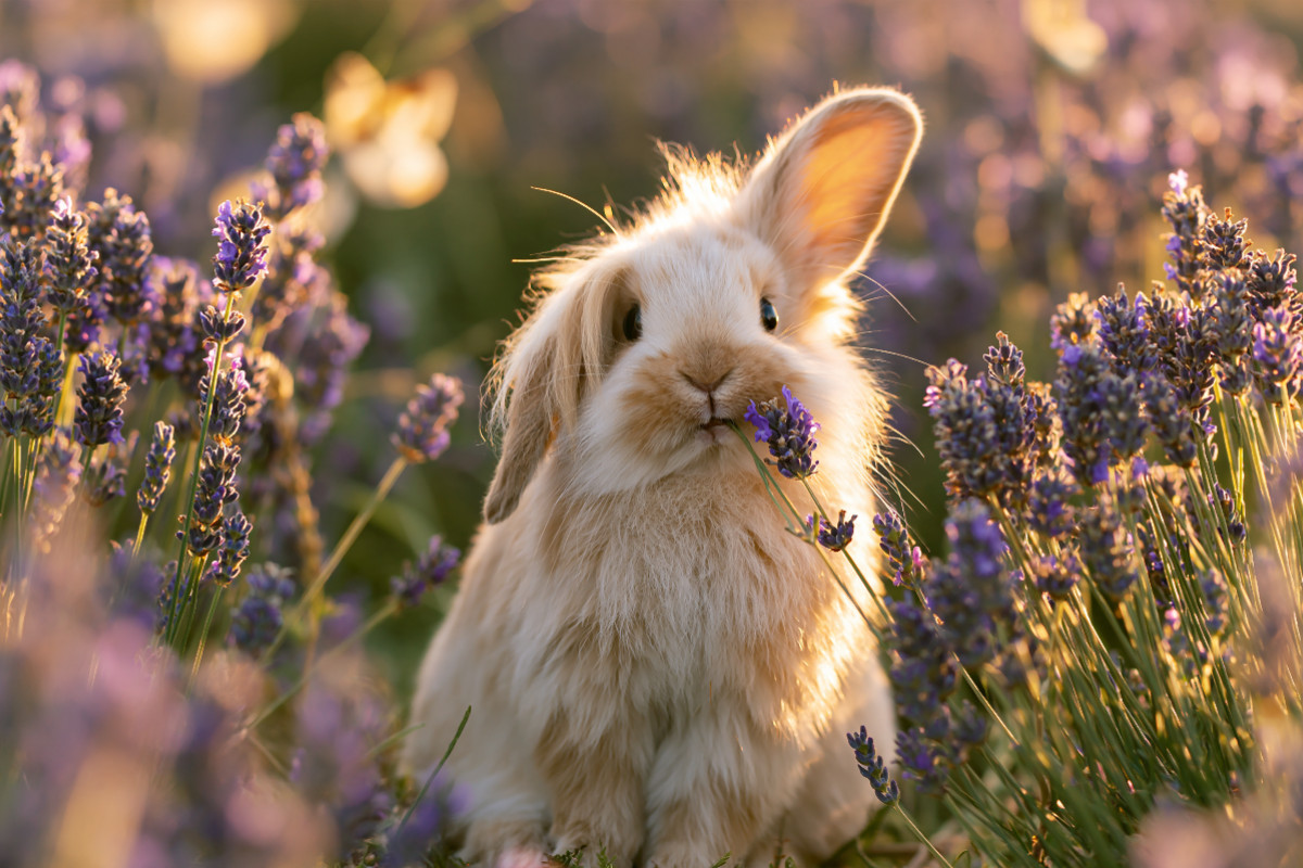 Flauschalarm im Lavendel