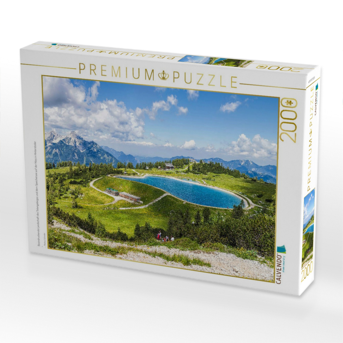 Beeindruckende Landschaft des Totengebirges und dem Speichersee auf der Höss in Hinterstoder
