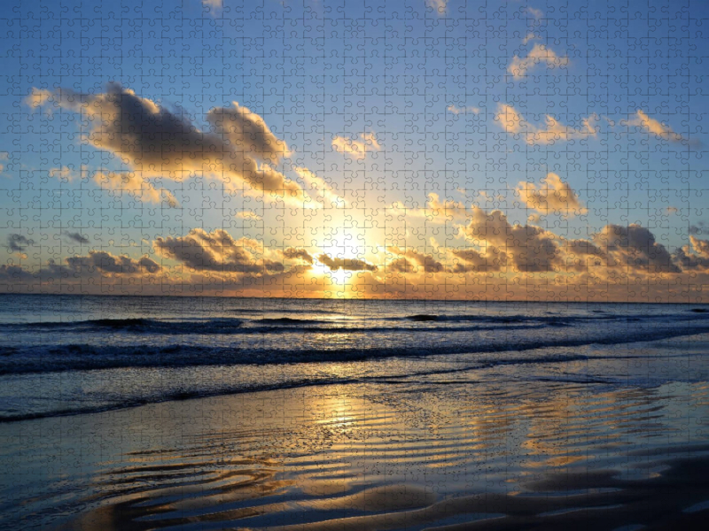 Sonnenuntergang-Nordsee