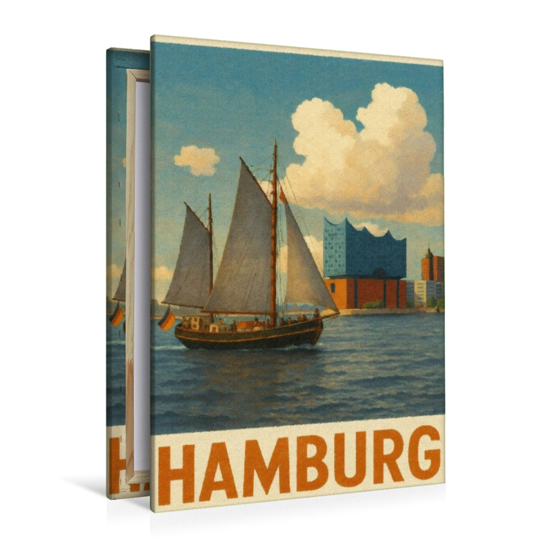Historisches Segelschiff mit Elbphilharmonie